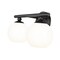 Z-Lite Neoma Vanity, 2-Light, 13.5 In.W x 6.75 In.L x 7.25 In.H, Matte Black/Opal Etched 1100-2V-MB - alternate 6